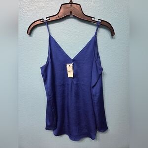Express Blue Camisole Sleeveless Top